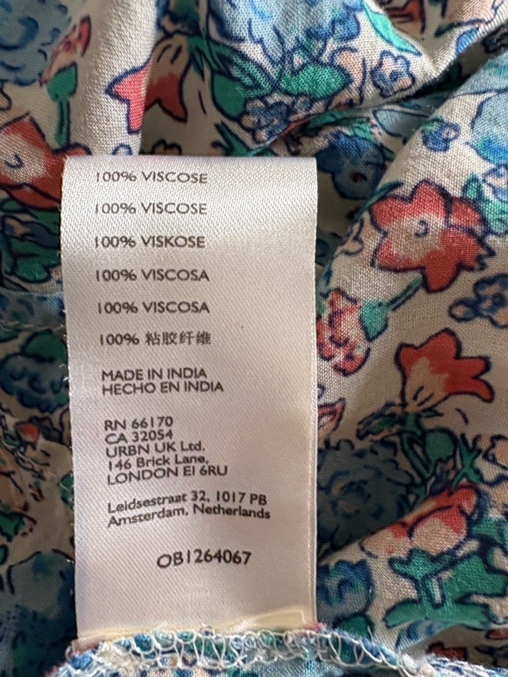Free People Molly Jo Midi Dress Smocked Blossom Combo Blue Bohemian Size L - Picture 11 of 13